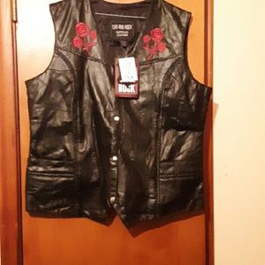 Leather vest